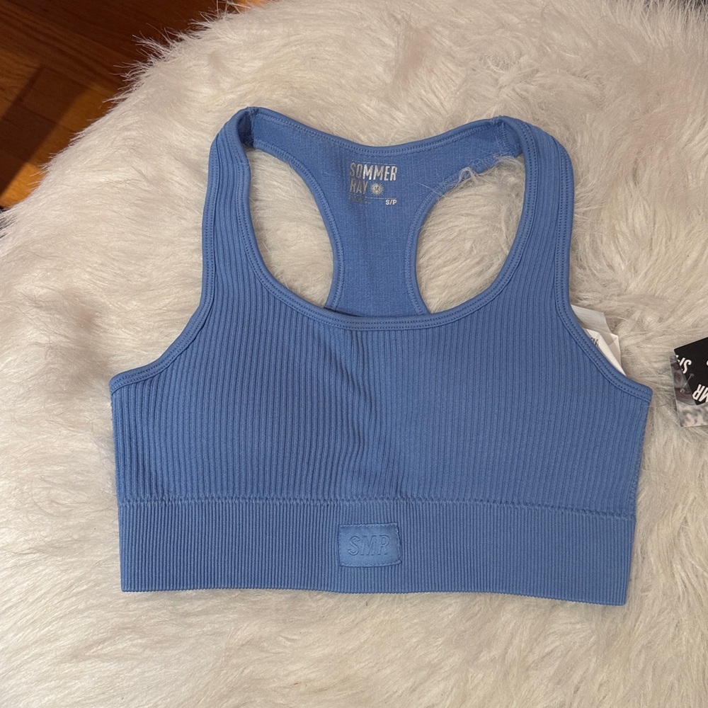 READ Sommer Ray Blue Ribbed Small 4 Piece Lounge Set New with tags - Picture 8 of 10